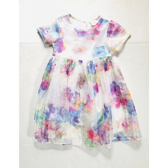 BONNY BILLY GIRLS FLORAL SPRING DRESS 5/6 - Picture 1 of 2
